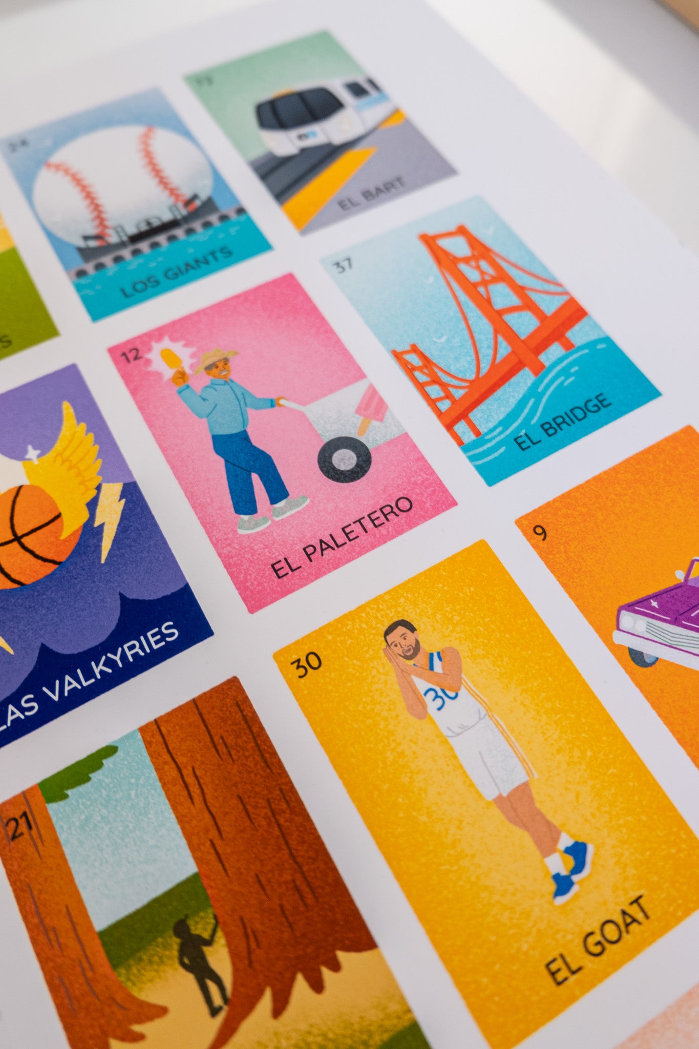 Bay Area Lotería 11 x 14in" Print
