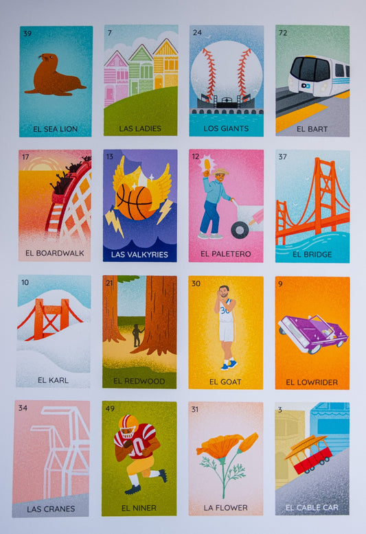 Bay Area Lotería 11 x 14in" Print