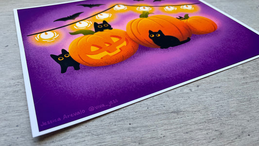 Cute Halloween 8 x 10" Print