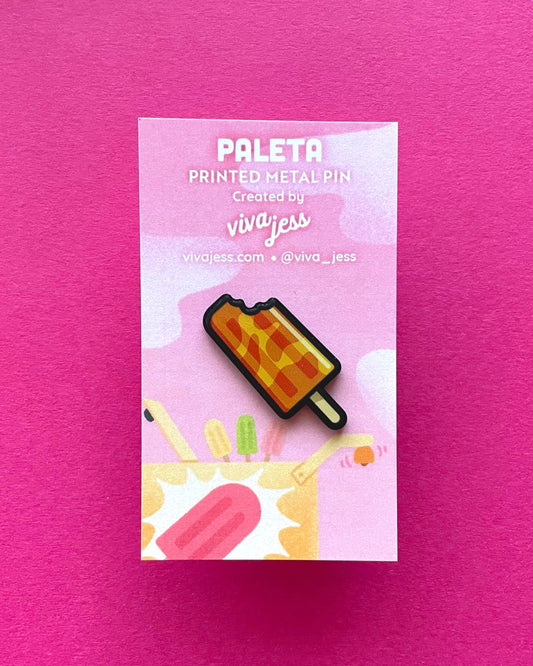 Paleta Printed Metal Pin