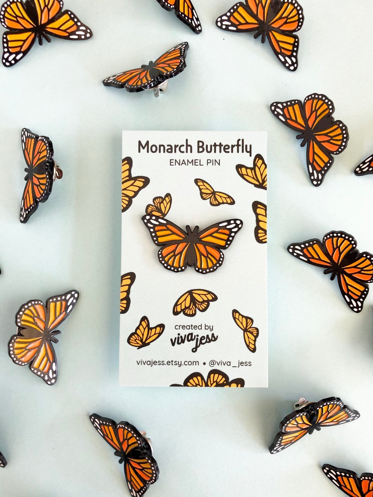 Monarch Butterfly Enamel Pin