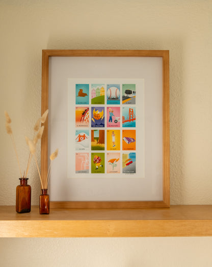 Bay Area Lotería 11 x 14in" Print