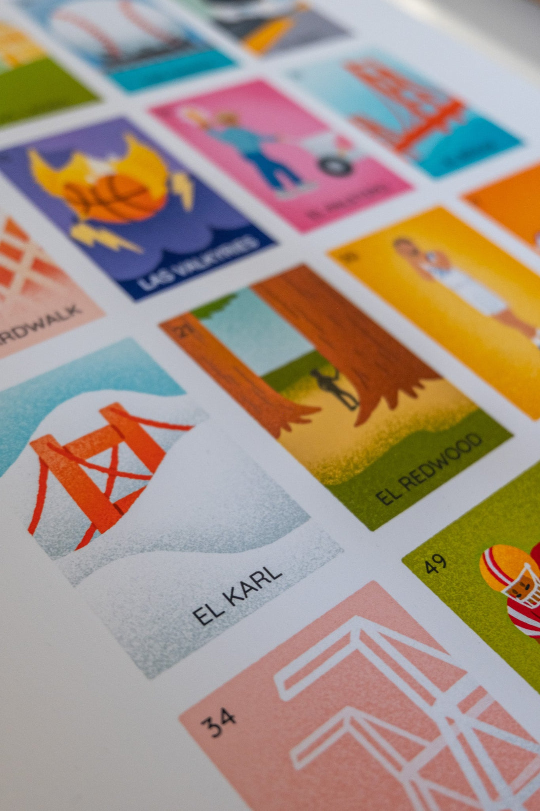 Bay Area Lotería 11" x 14" Print